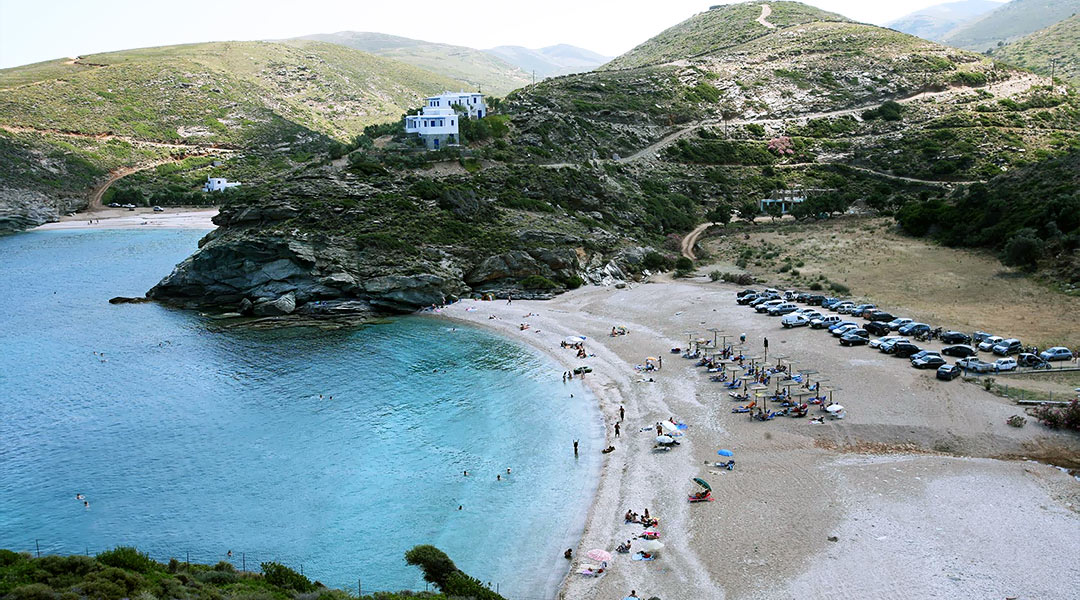 Andros Beaches - Vitalibeach on Andros Island Greece